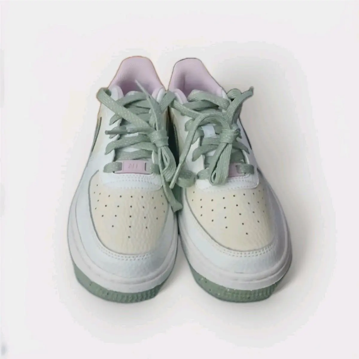 Size 3.5 GS -  Air Force 1 LV8 Low Muted Green by Nike