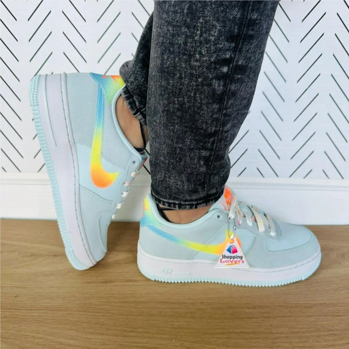 ⭐nike Air Force 1 Low GS Sz 5.5Y Big Kids Shoes Low Pastel Gradient HF4782-474⭐ by Nike