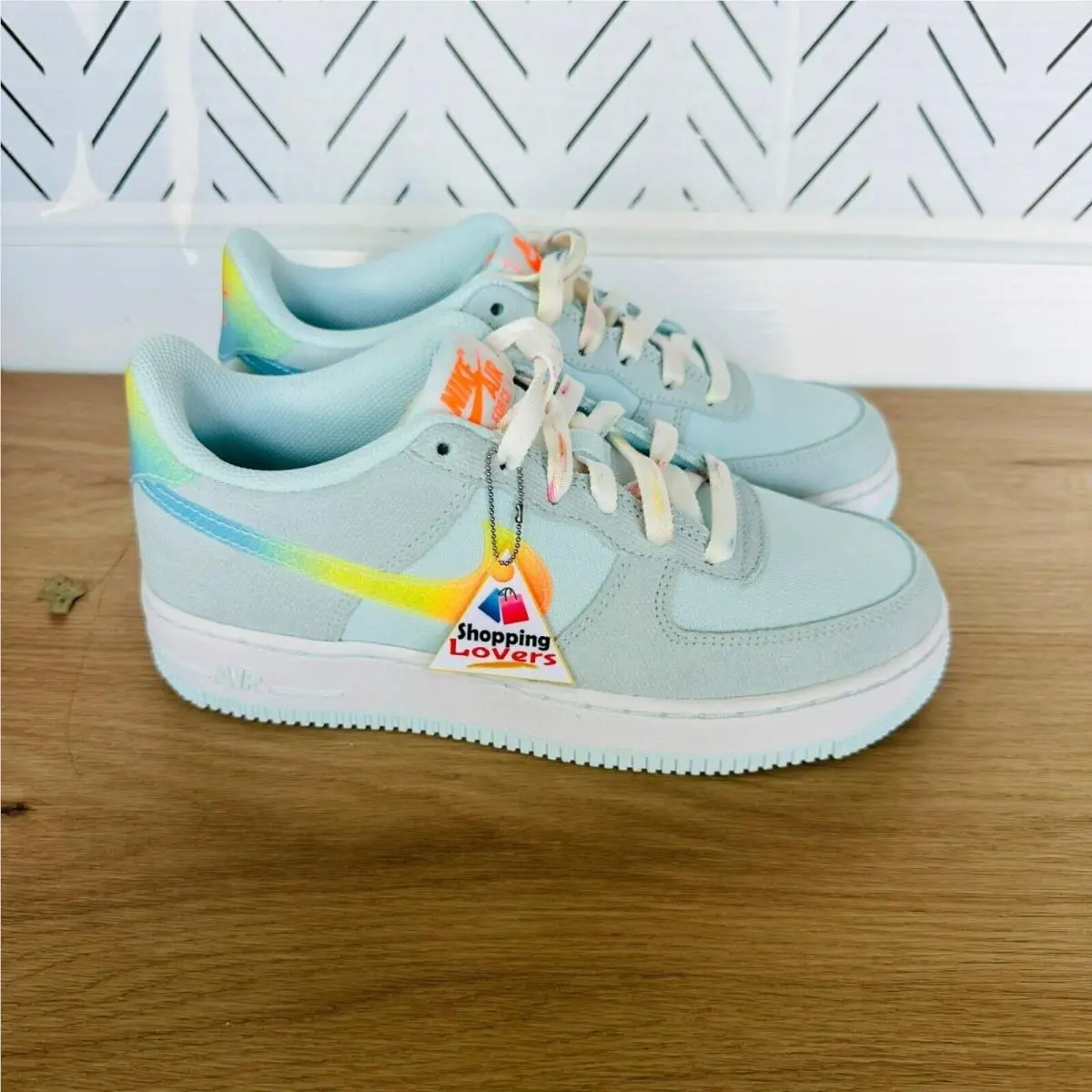 Nike shoes - Nike Air Force 1 Low - Pastel Blue (UPC: 197594649767) 9