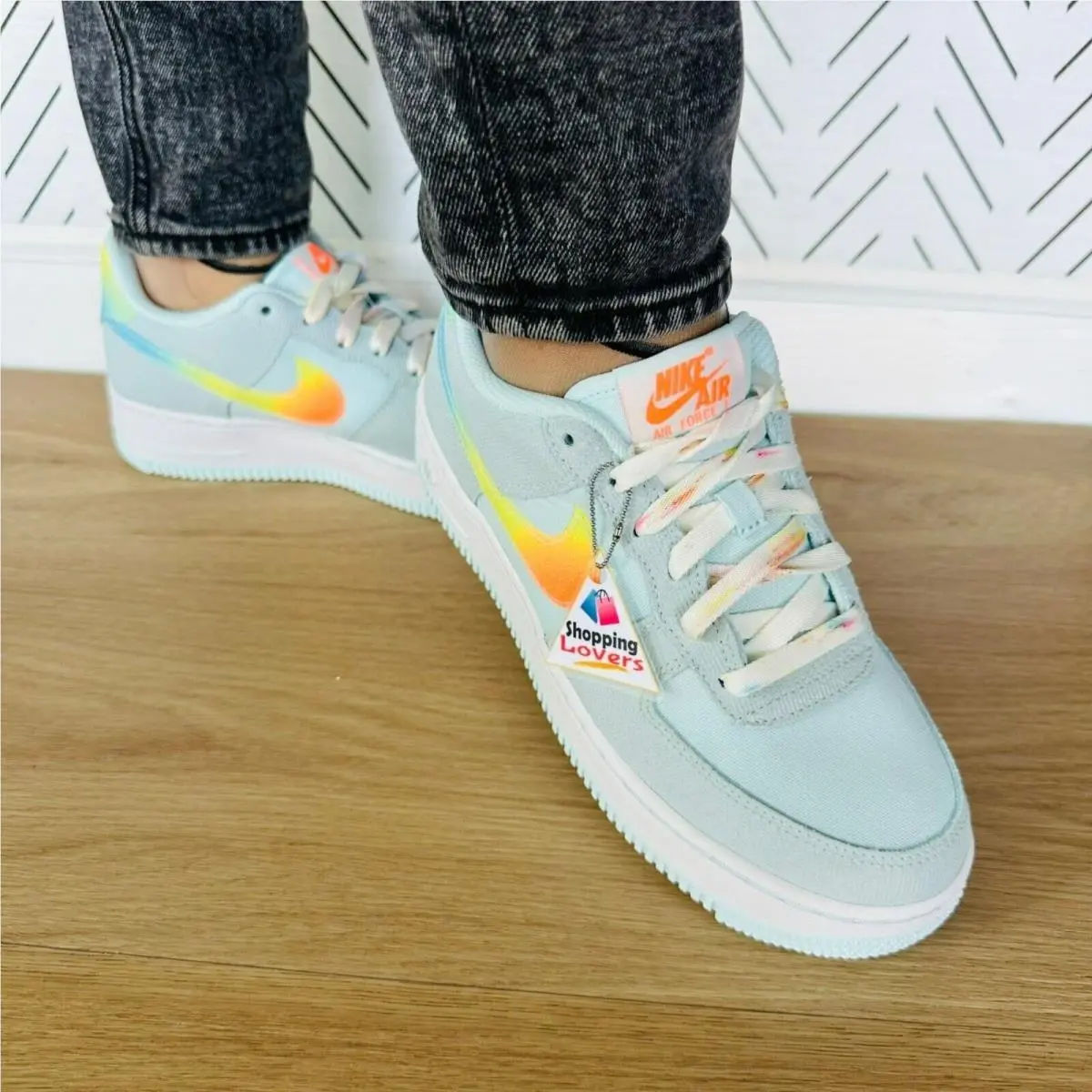 Nike shoes - Nike Air Force 1 Low - Pastel Blue (UPC: 197594649767) 1