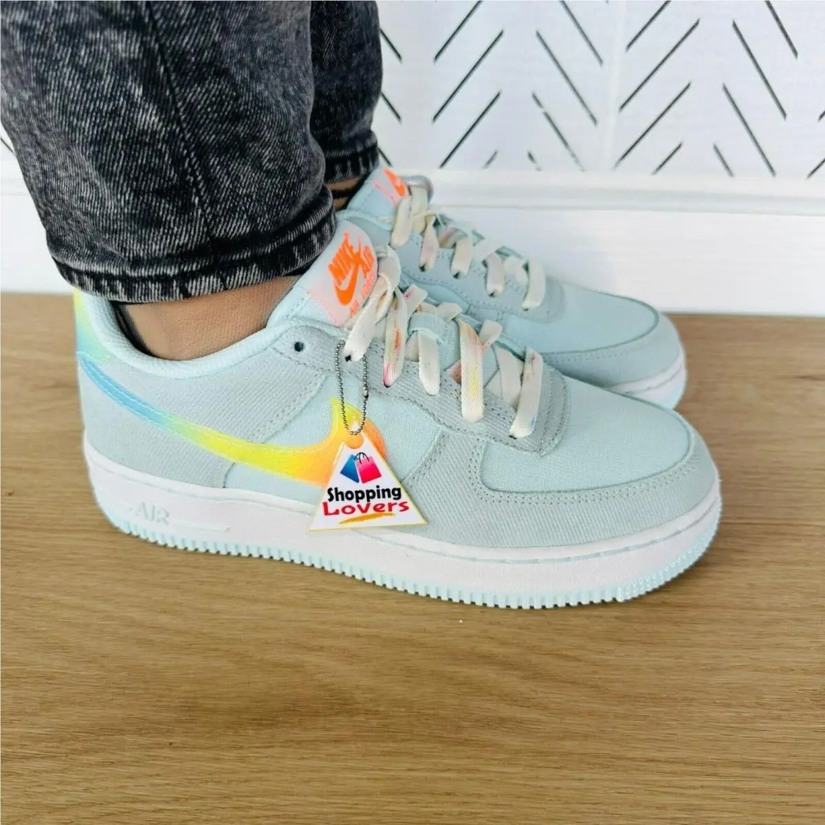 Nike shoes - Nike Air Force 1 Low - Pastel Blue (UPC: 197594649767) 2