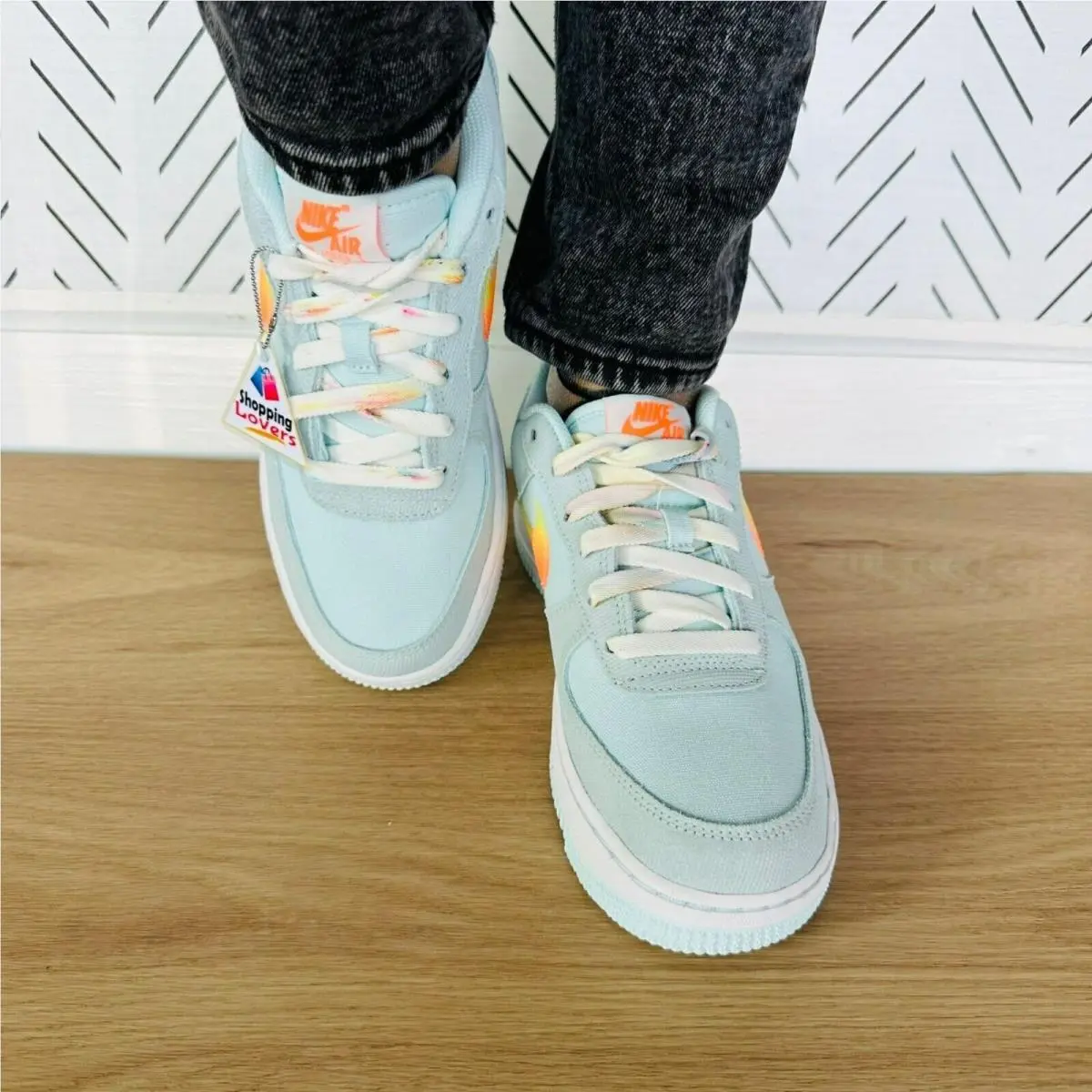 Nike shoes - Nike Air Force 1 Low - Pastel Blue (UPC: 197594649767) 3