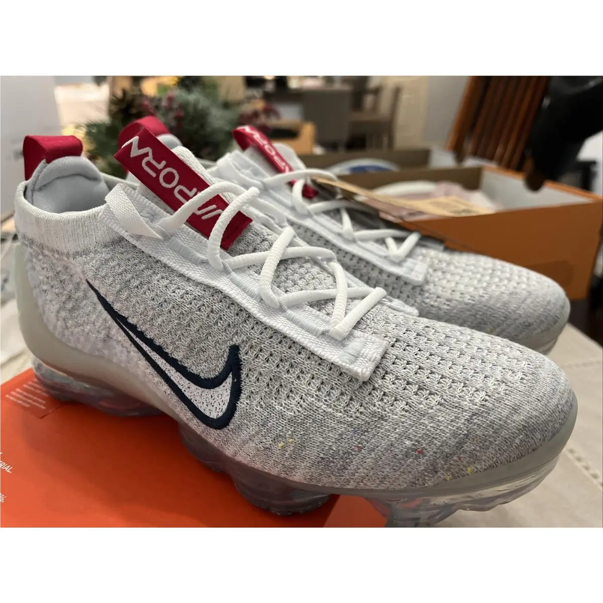 Nike shoes - Nike Air VaporMax Flyknit - Air VaporMax Flyknit - DH4090-002 - Photon Dust White 4