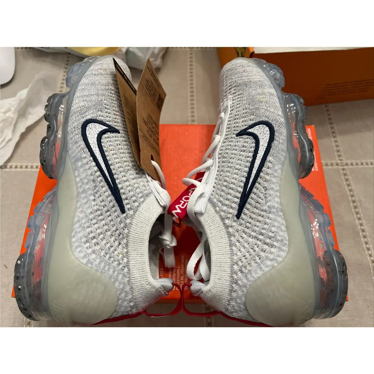 Nike shoes - Nike Air VaporMax Flyknit - Air VaporMax Flyknit - DH4090-002 - Photon Dust White 6