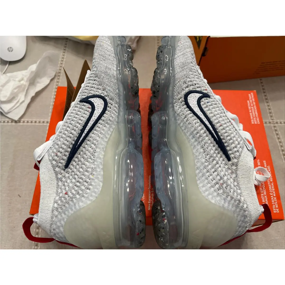Nike shoes - Nike Air VaporMax Flyknit - Air VaporMax Flyknit - DH4090-002 - Photon Dust White 7