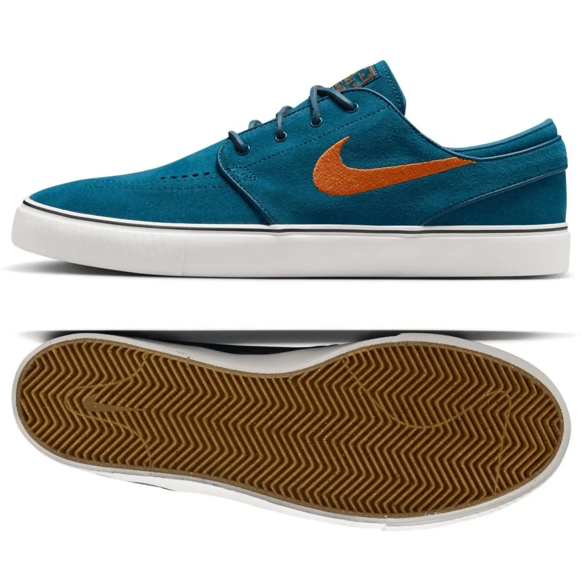 SB Zoom Janoski Og+ Blue Force/orange FD6757-401 Men`s Skate Shoes Sz 8 by Nike