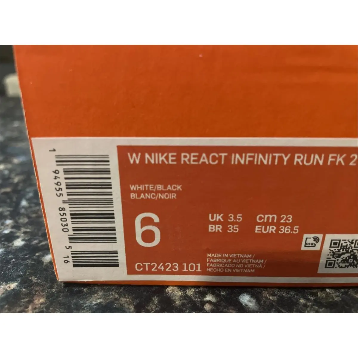 Nike shoes - React Infinity Run FK 2 - CT2423-101 - White / Black 10