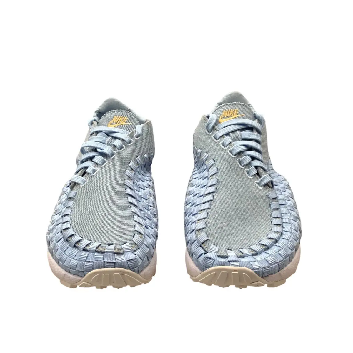 Nike Air Footscape Woven Denim Blue Gold FV6103-400 Womens 6.5 Sneakers