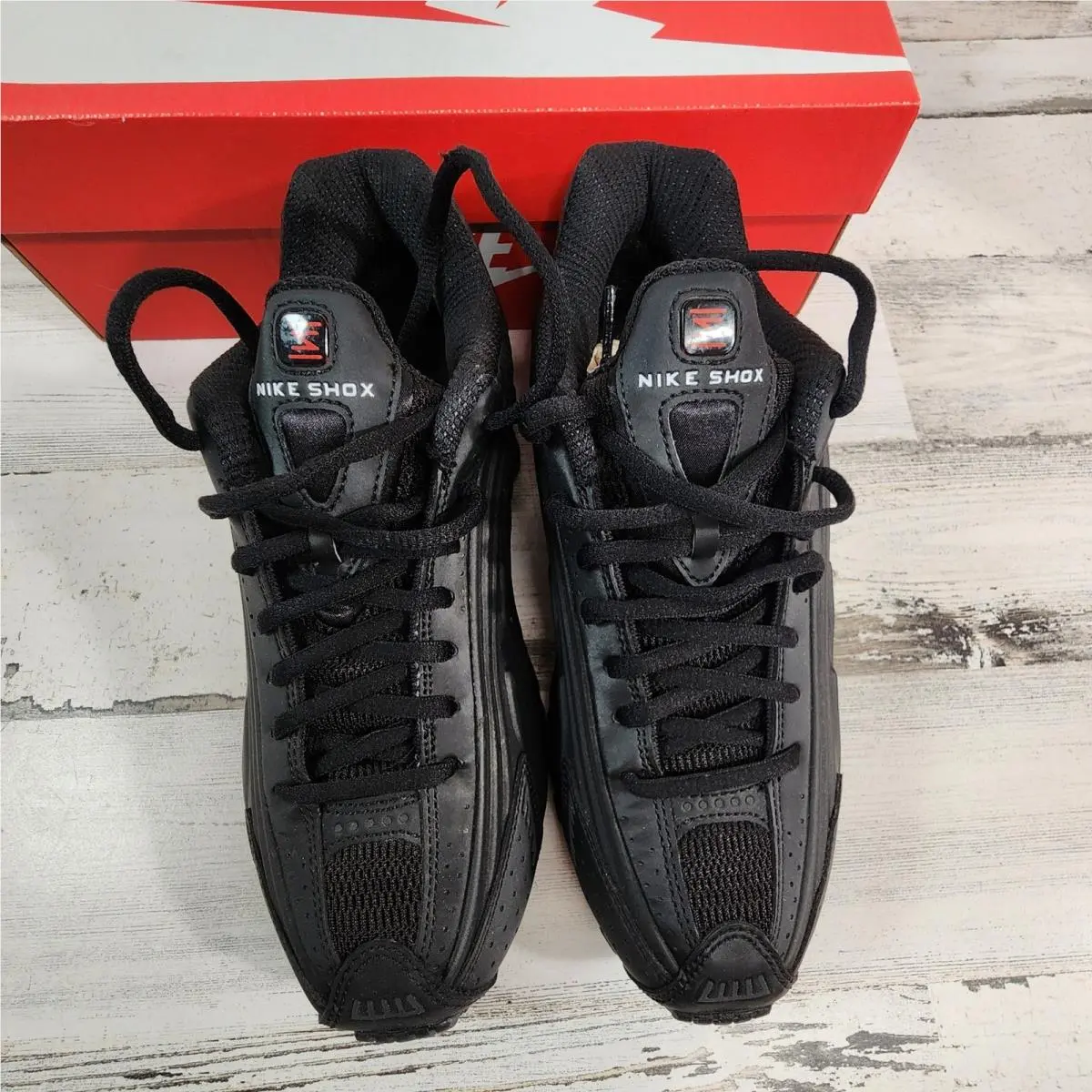 Nike shoes - Nike Shox R4 - Shox - Black 4