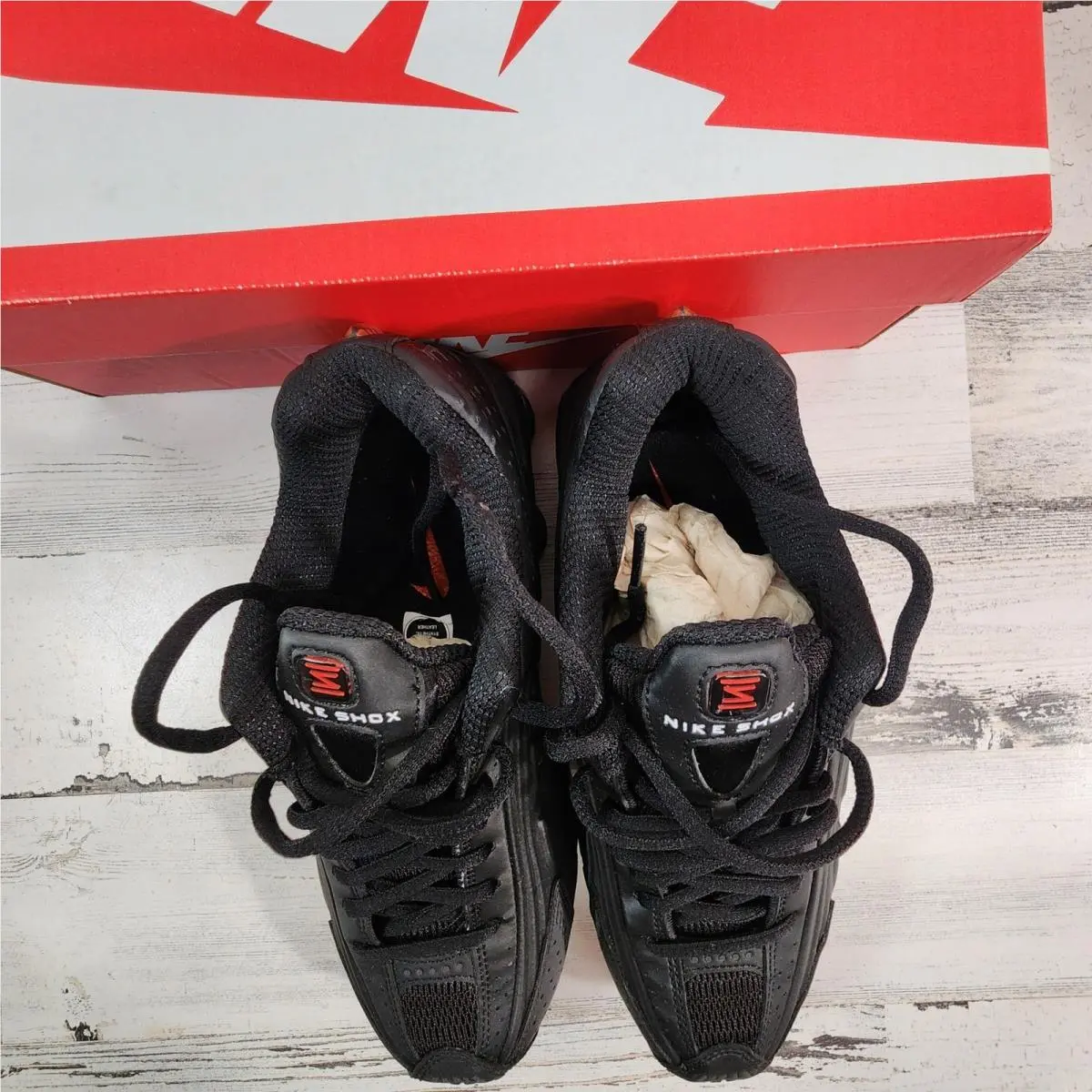 Nike shoes - Nike Shox R4 - Shox - Black 5