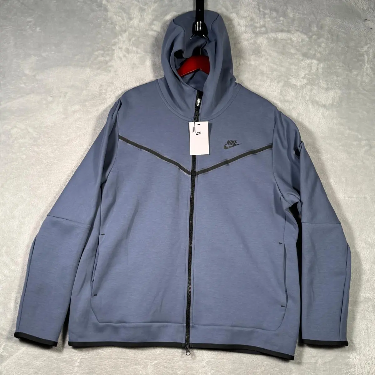 Hoodie Mens XL Blue Sports Tech Fleece Full Zip Jacket cu4489-491 by Nike