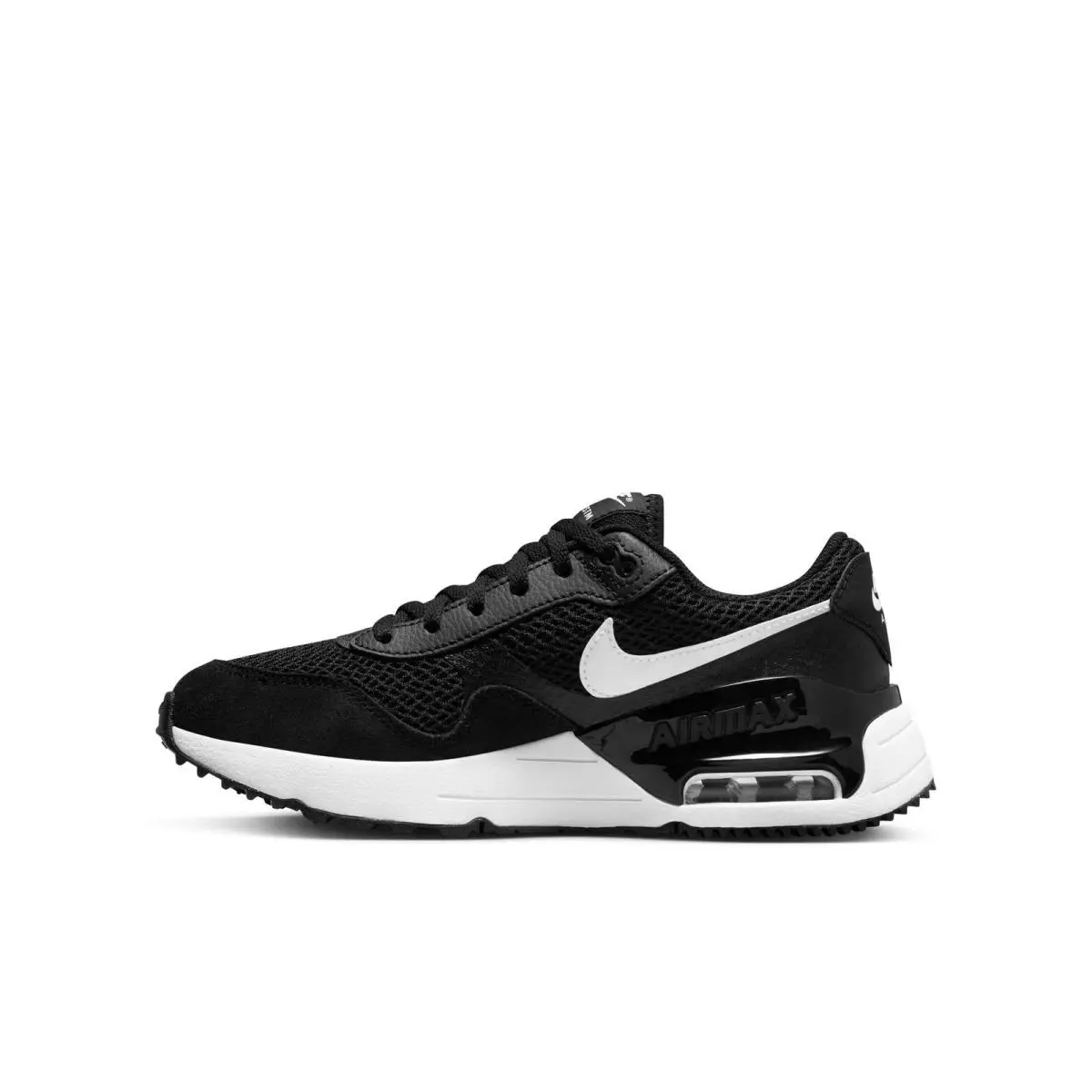 Boys Air Max Systm Sneakers Black White 5 by Nike