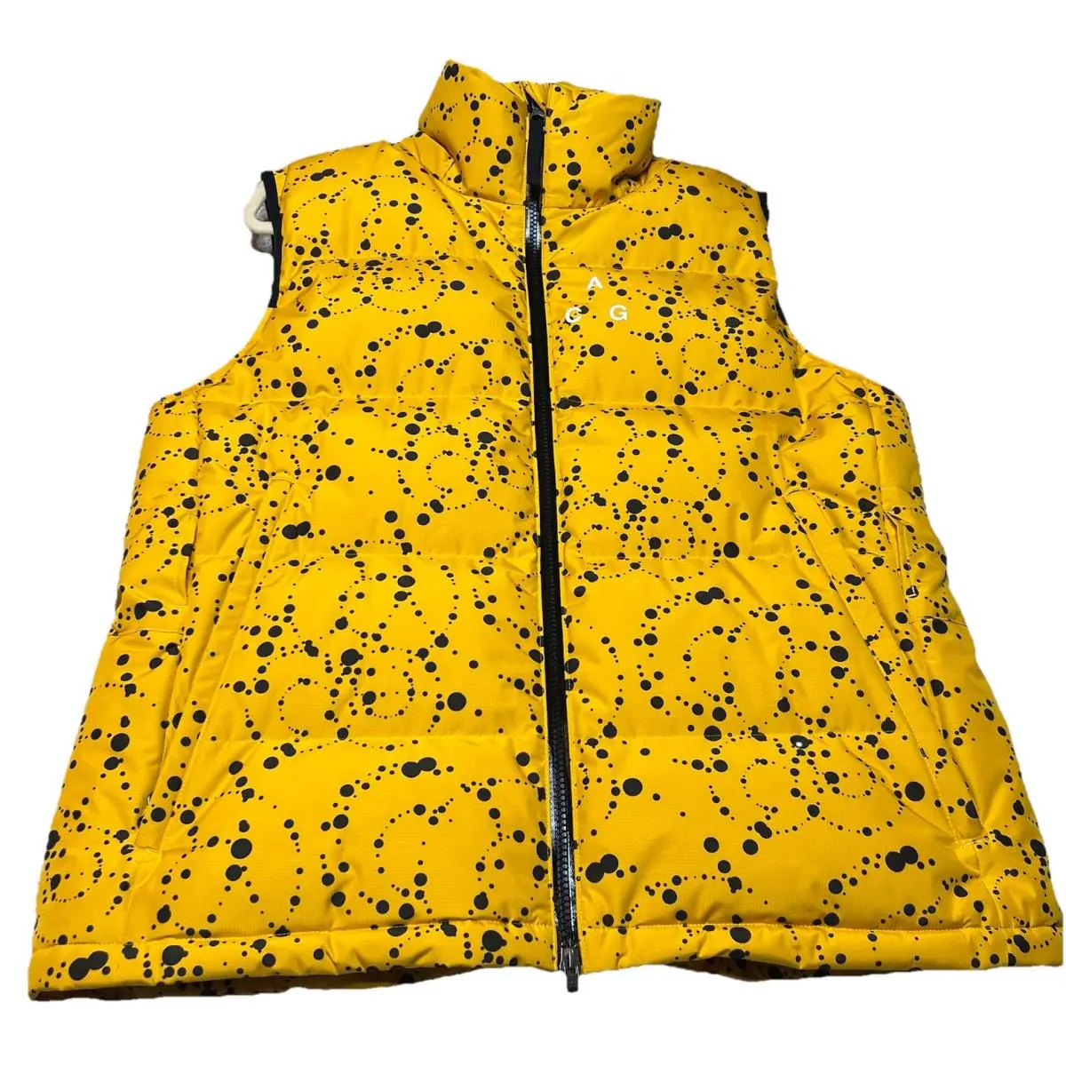 Nike Nikelab Acg Vest Gore-tex Yellow Paint Splatter AR4542-010 Women’s Large