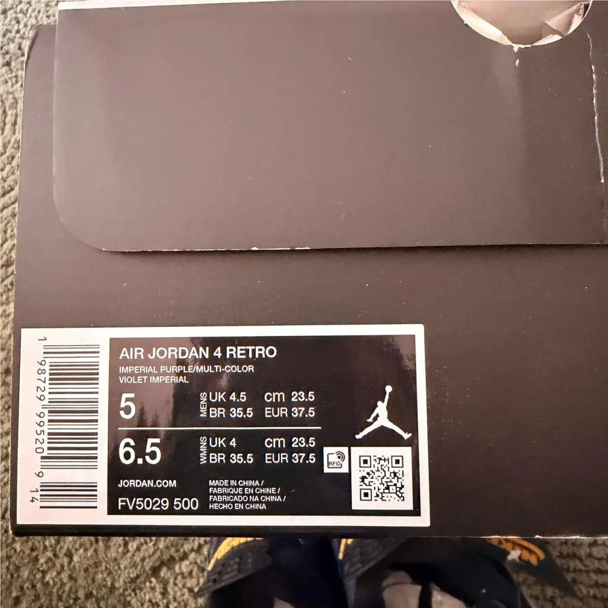 Nike shoes - Jordan 4 Retro Canyon Purple - Purple 0