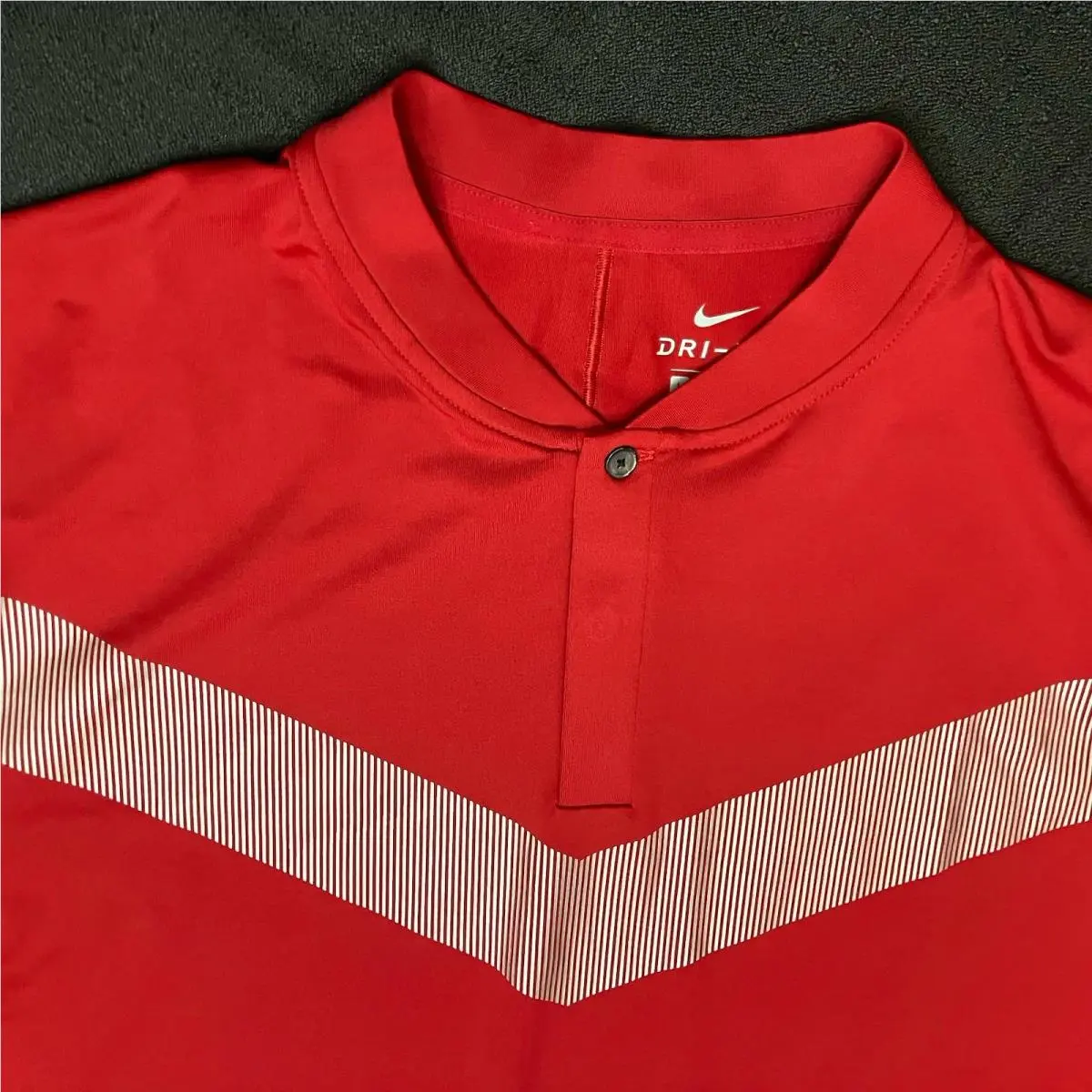 Nike clothing - TW Tiger Woods Vapor Cooling Blade Polo - Sunday Gym Red Silver White 8