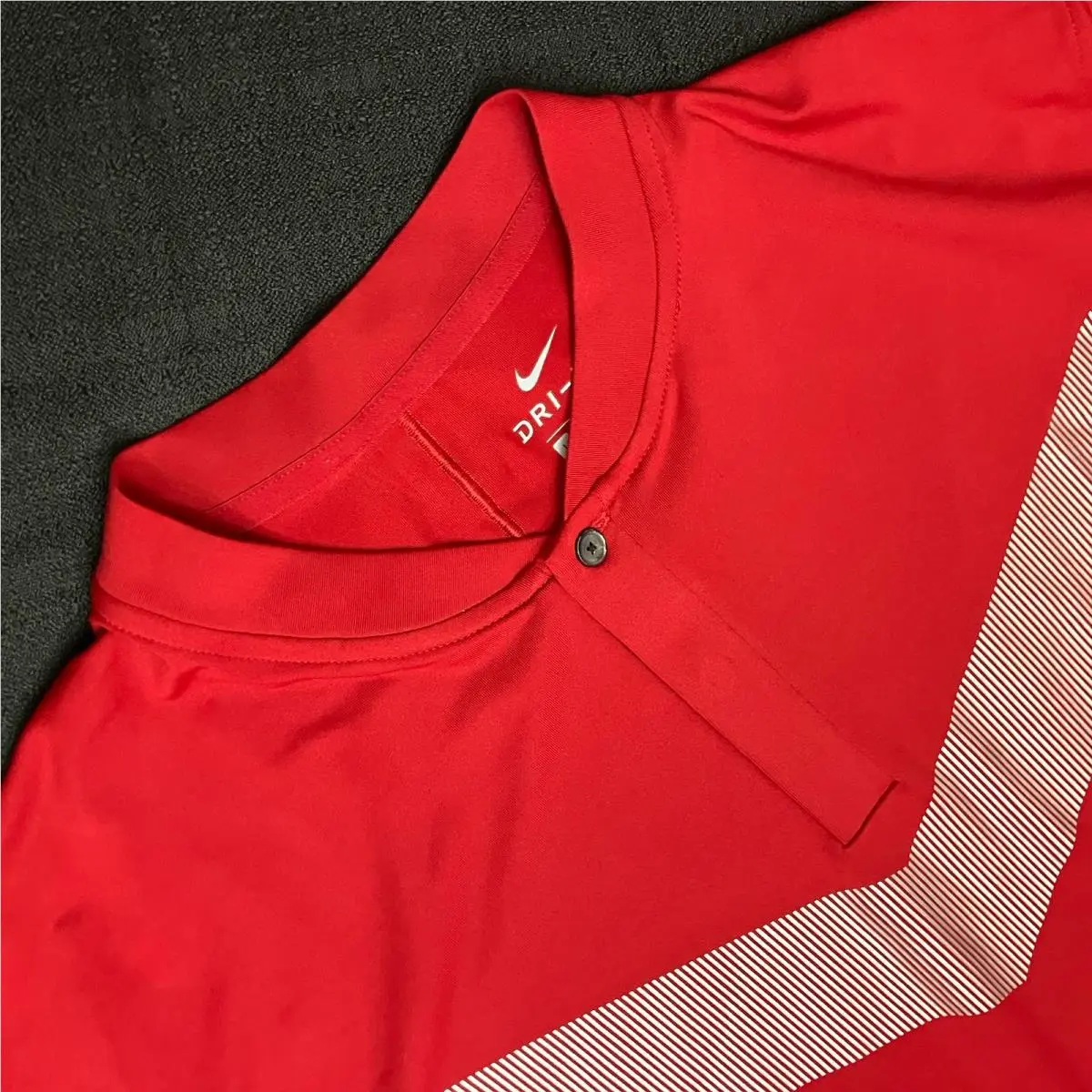 Nike clothing - TW Tiger Woods Vapor Cooling Blade Polo - Sunday Gym Red Silver White 0