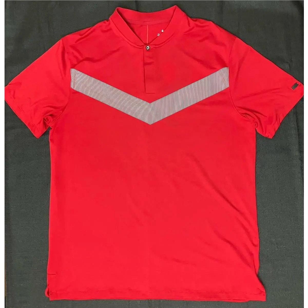 Nike clothing - TW Tiger Woods Vapor Cooling Blade Polo - Sunday Gym Red Silver White 1
