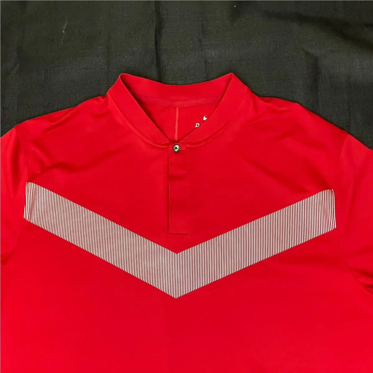 Nike clothing - TW Tiger Woods Vapor Cooling Blade Polo - Sunday Gym Red Silver White 2