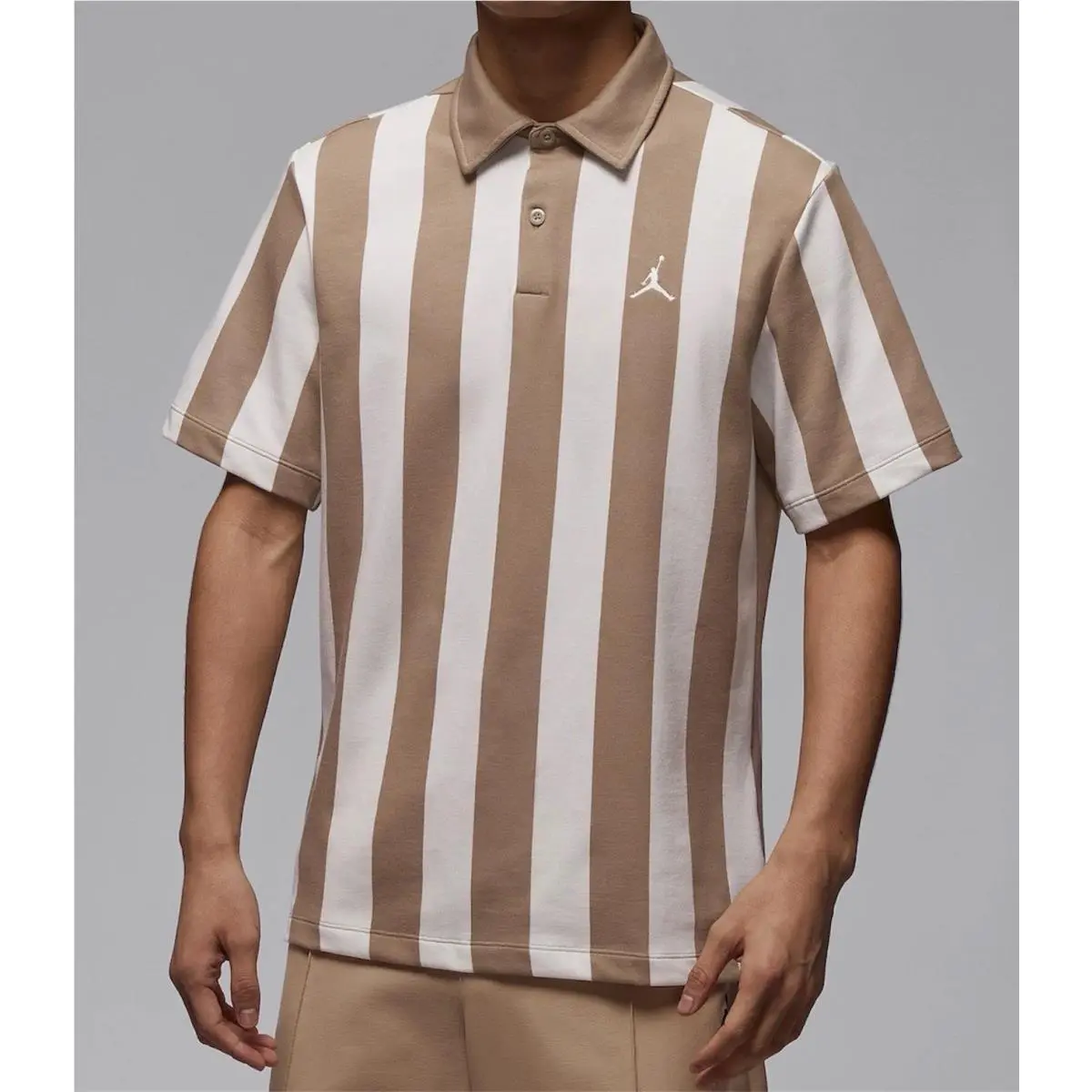 Jordan Sport Golf Polo Dri-fit Shirt Mens XL Khaki Sail IF2930-247 by Nike