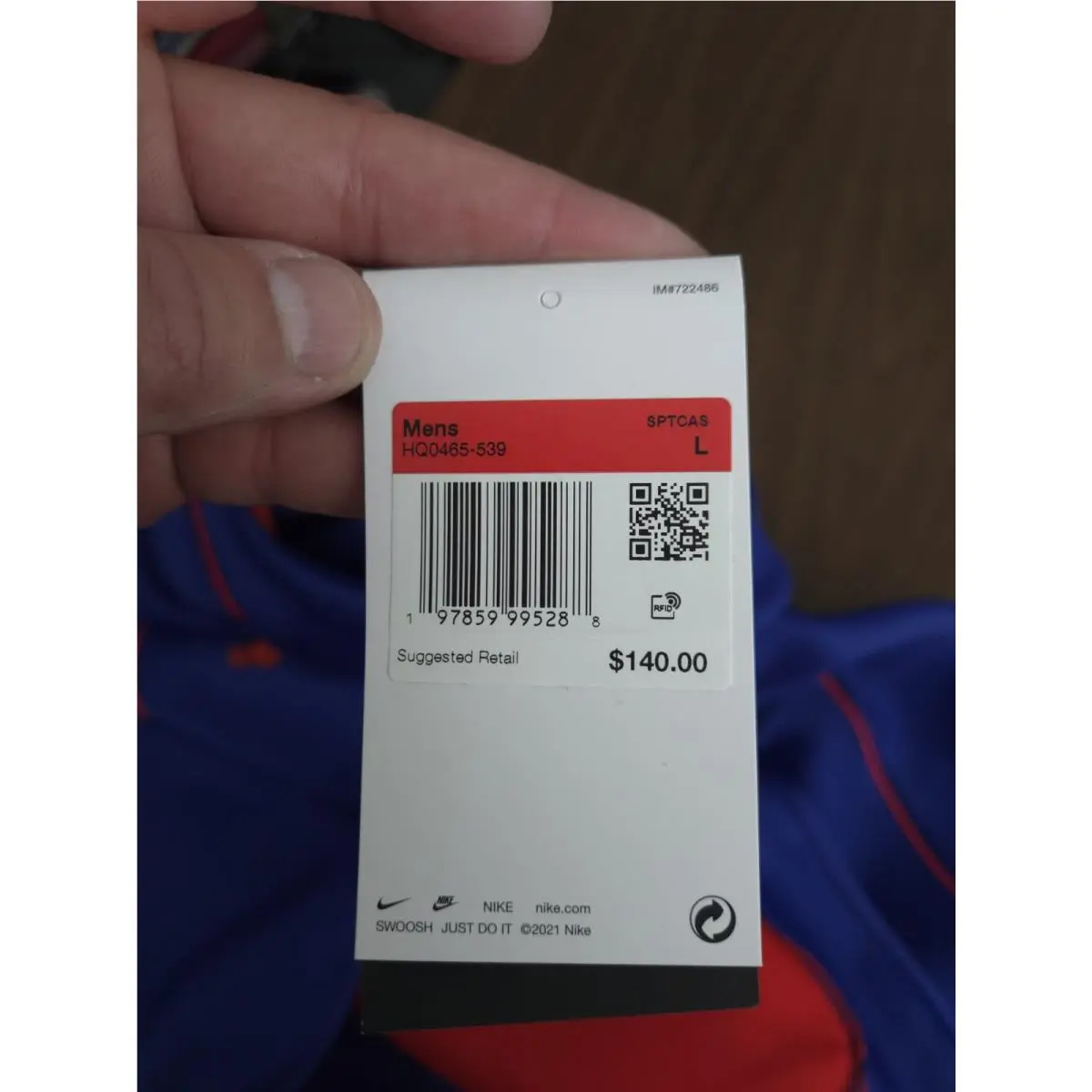 Nike clothing - HQ0465-539 HQ0465539 HQ0465 539 HQ0465 - Blue (UPC: 197859995288) 8