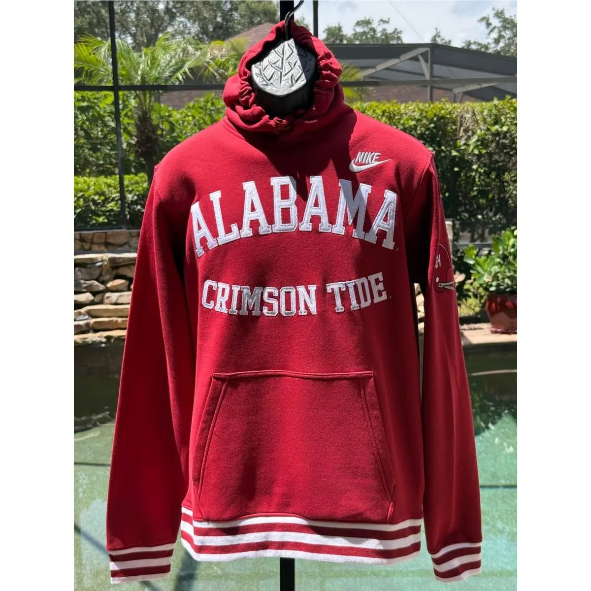 Alabama Crimson Tide Hoodie Mens Red Sweatshirt L by Nike