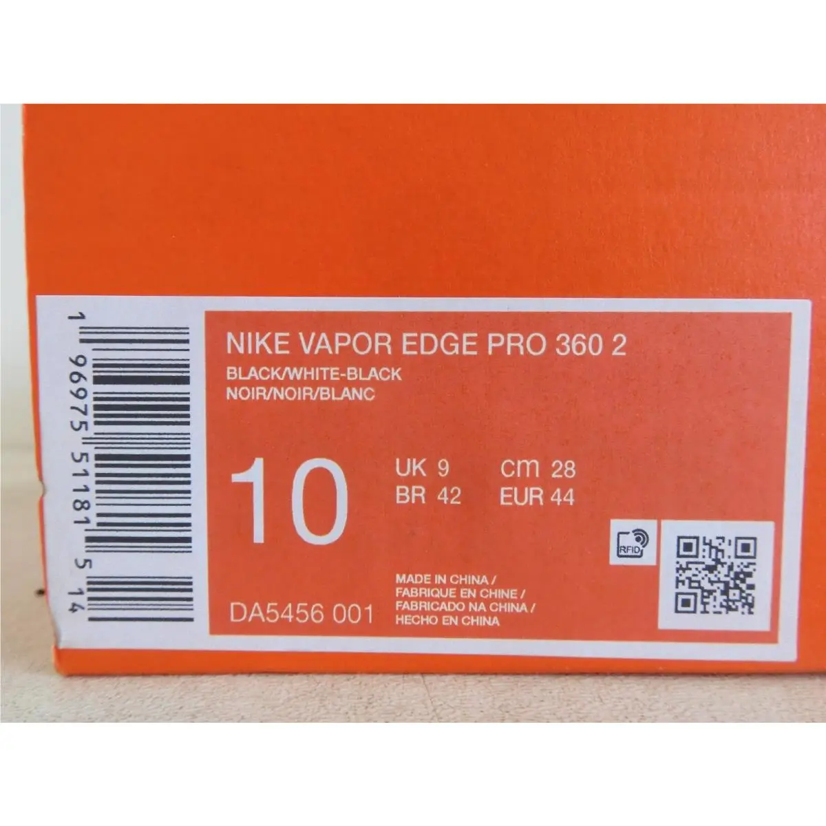 Nike shoes - Nike Vapor Edge Pro 360 - Da5456-001 - Black (UPC: 196975511815) 6