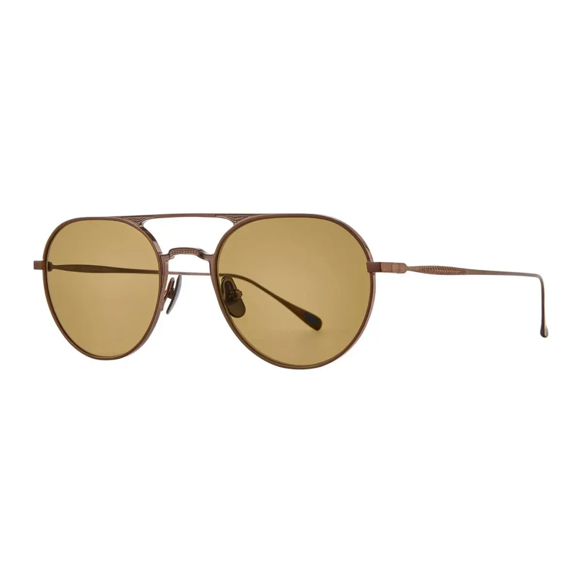 Garrett Leight Benny J Sun Brushed Bronze/semi-flat Pure Maple Bbz Sunglasses