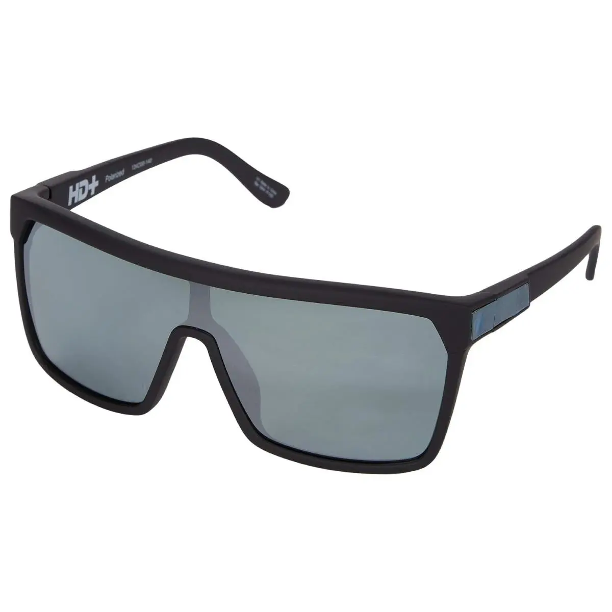Unisex Sunglasses Spy Optic Flynn Shield Sunglasses Soft Matte Black/HD Plus Gray Green Polar/Silver Spectra Mirror by SPY Optics