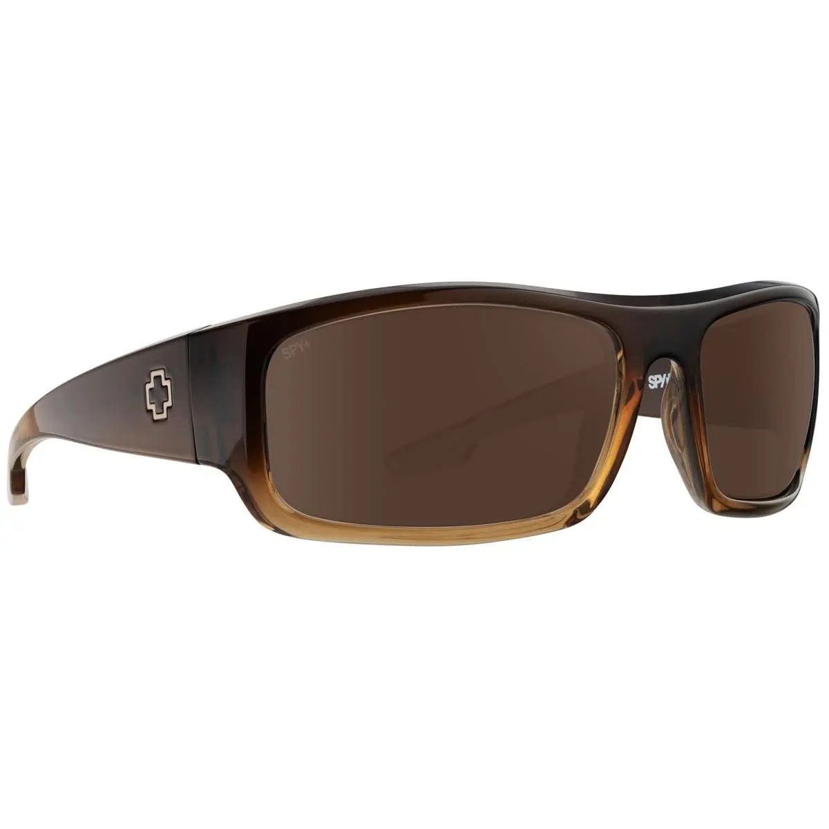Spy Optic Piper Rectangular Wrap Sunglasses Bronze Fade Polarized - Frame: Beige
