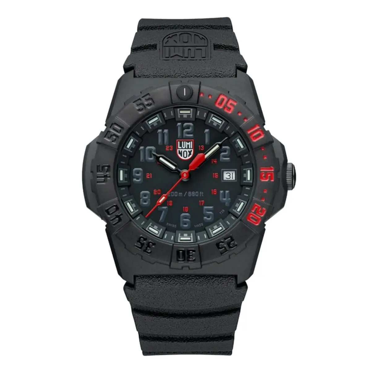 XS.3565 Navy Seal Military Dive 44 mm Black Carbonox™ Quartz Men`s Watch by Luminox