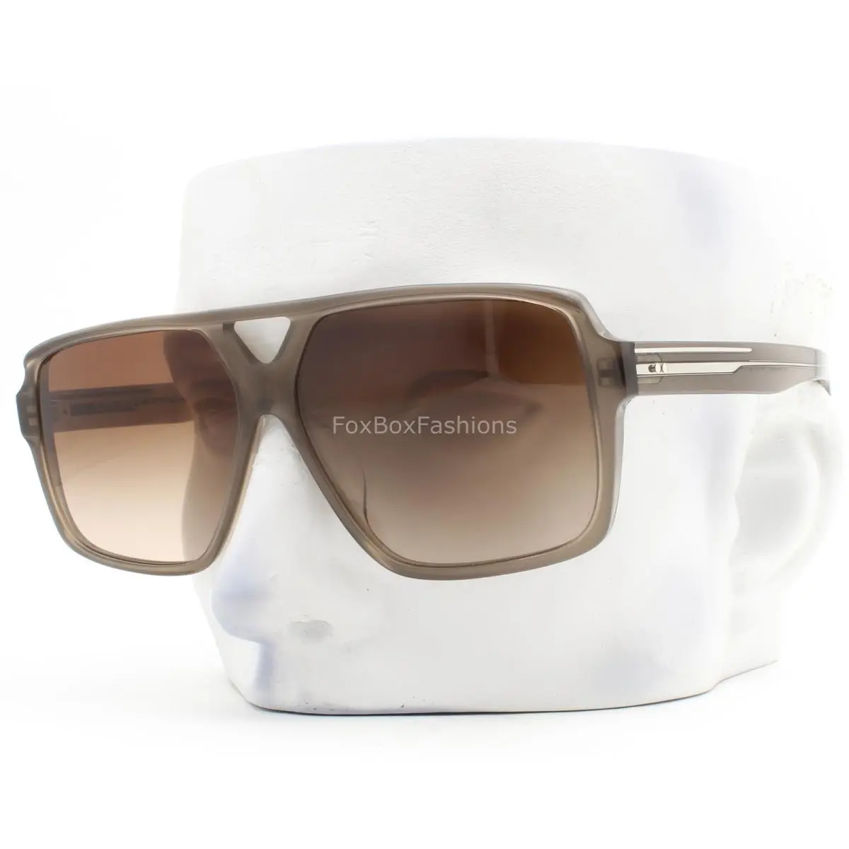 Khaite Sunglasses Crystal Taupe Brown Silver Trim OV5520SU W/case by Oliver Peoples