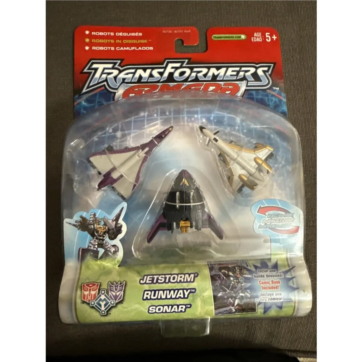 Transformers Armada Star Saber Jetstorm Runway Sonar Mini Cons 2002 Rare Mip