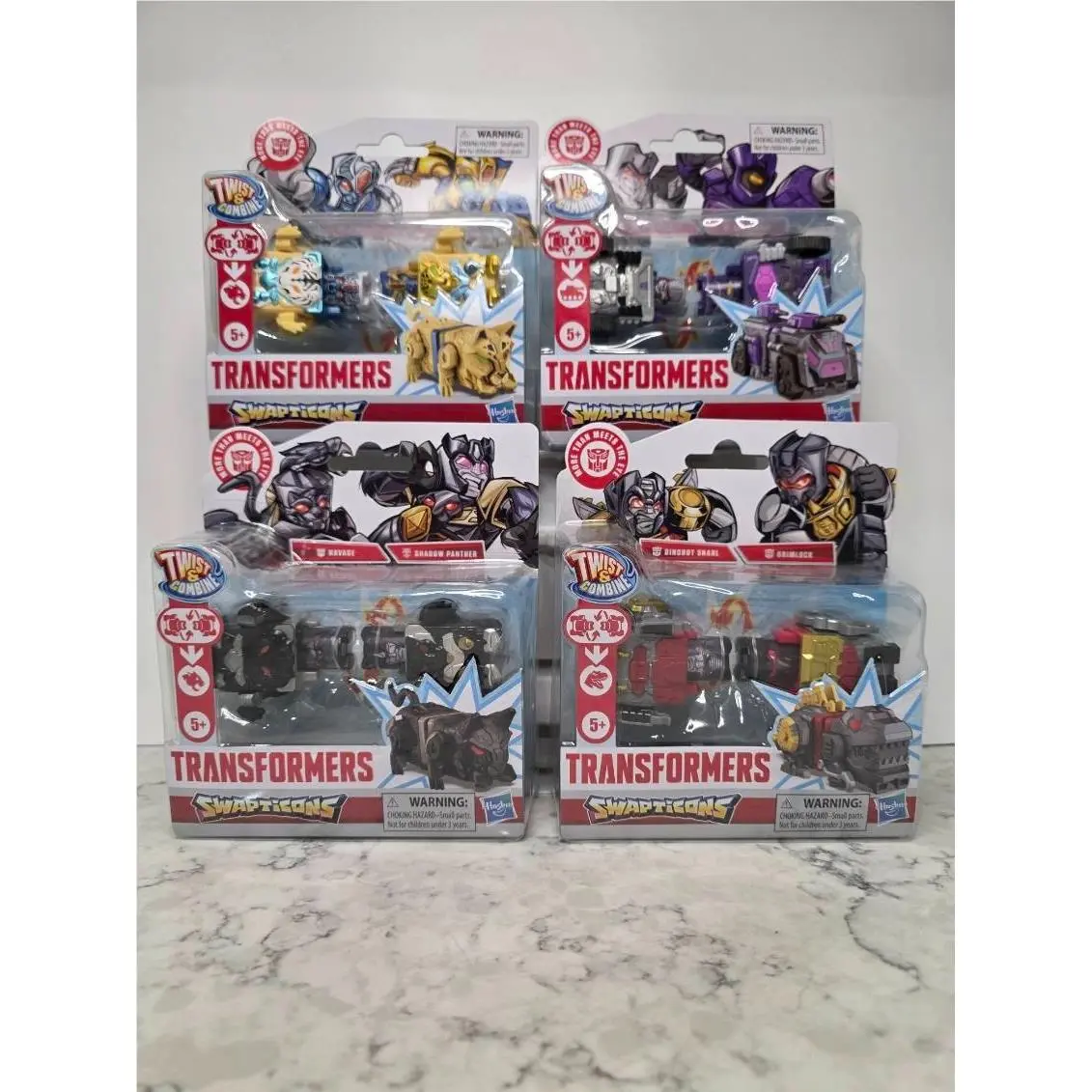 4 Hasbro Transformers Swapticons Twist Combine Wave 1 2 Mix Set New/sealed