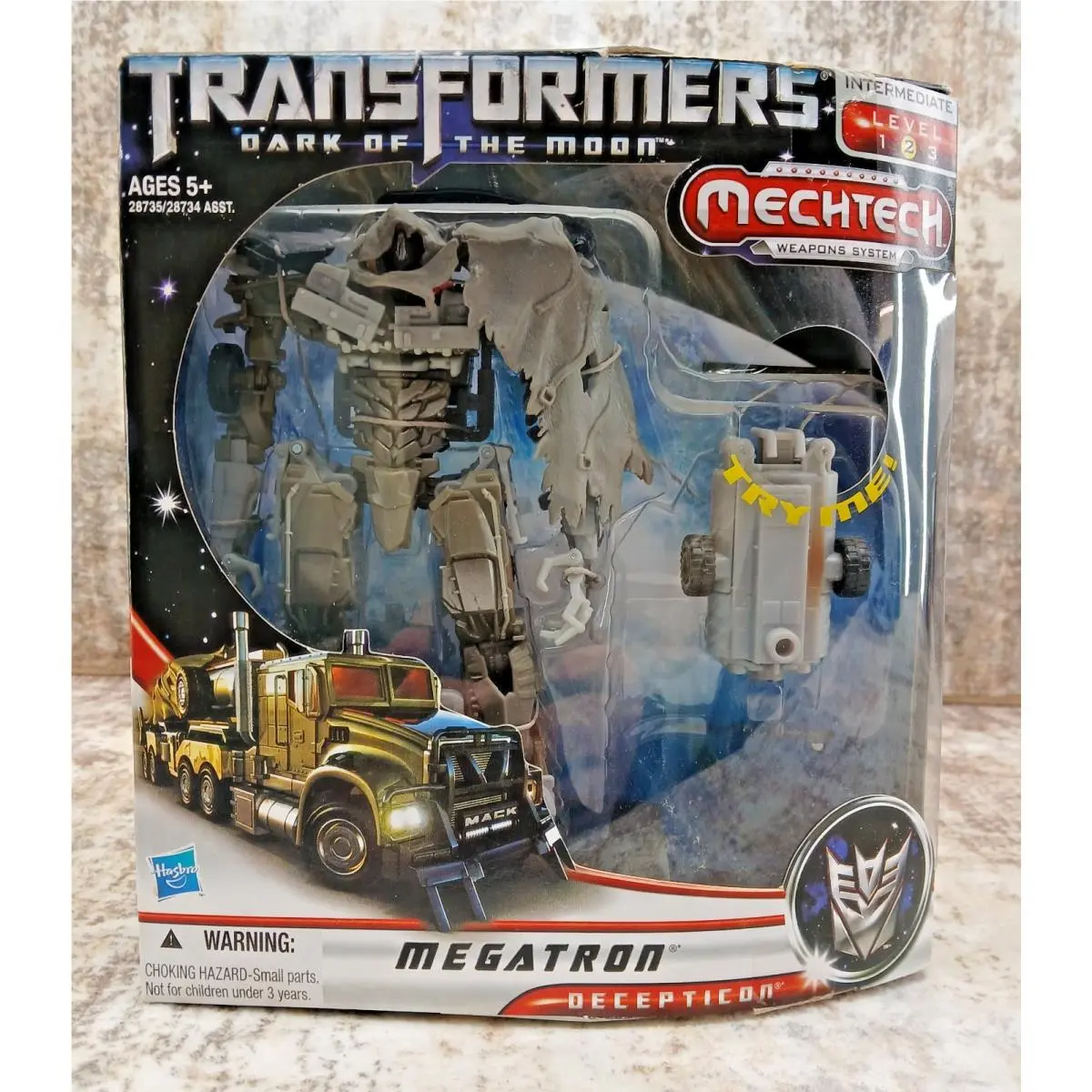 2011 Transformers Dotm Mechtech Megatron Voyager Class Hasbro C-3138A