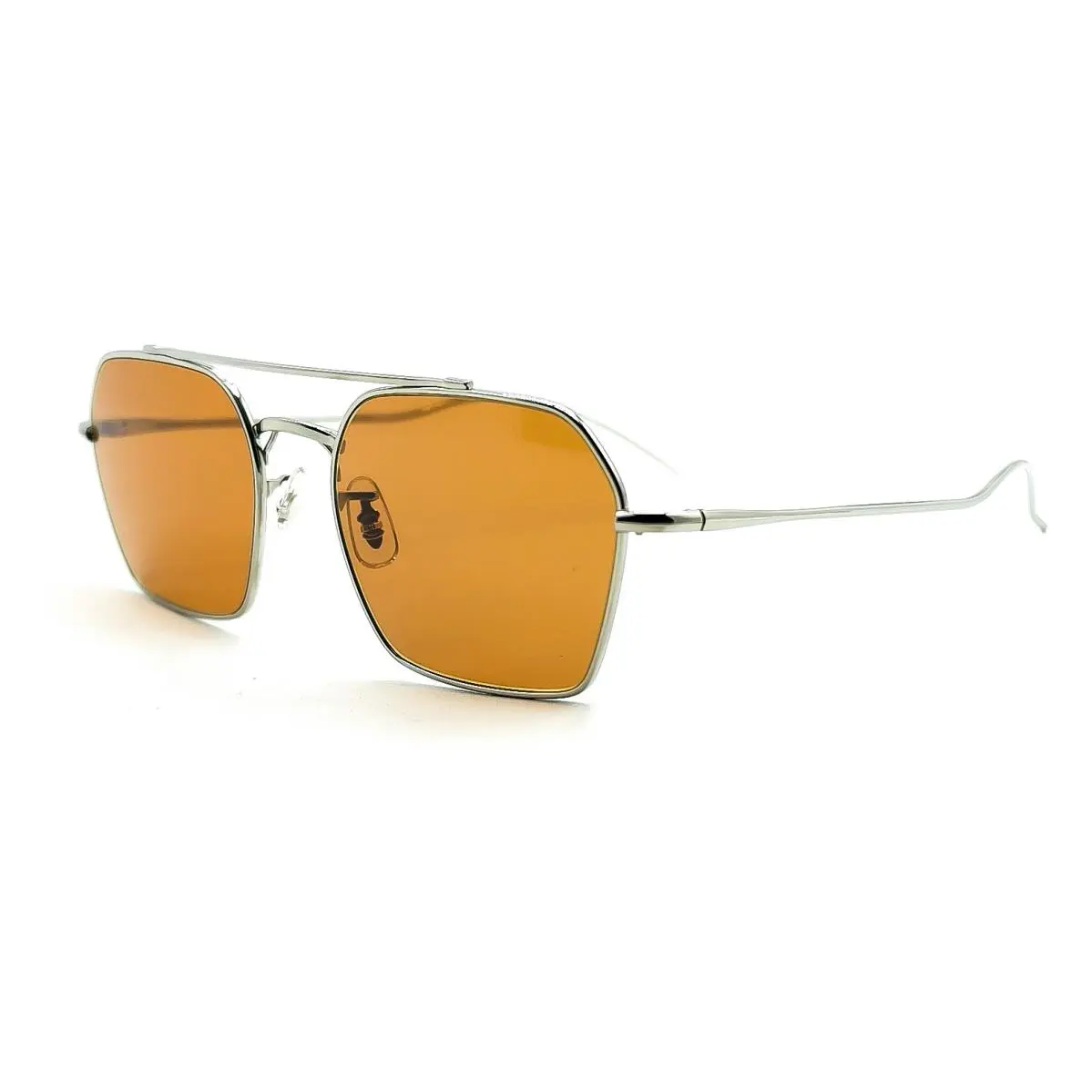 OV 1365ST TK-15 Sunglasses Silver/ Cognac 53 by Oliver Peoples