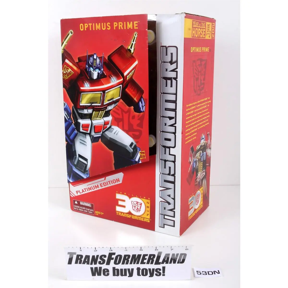 Transformers Masterpiece Platinum Edition Yoth Optimus Prime Misb