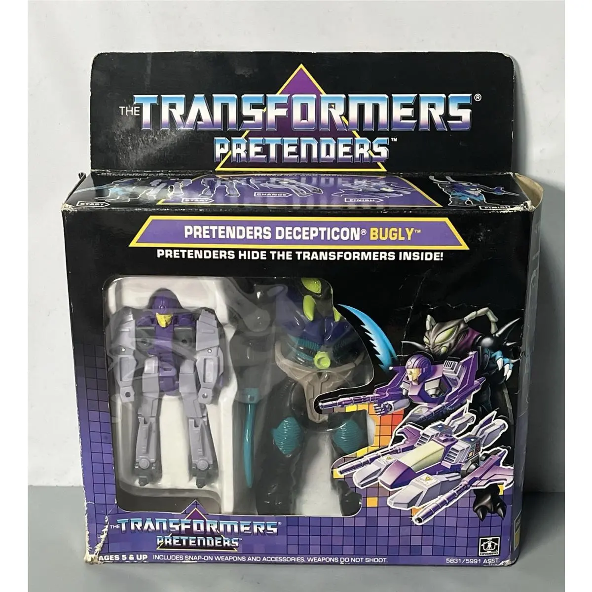 Transformers Pretenders Bugly G1 Hasbro 1988 Vintage Box