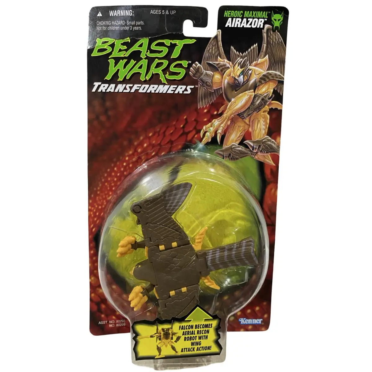 Transformers Beast Wars Airazor Action Figure Vintage 1996 Kenner w Creasing