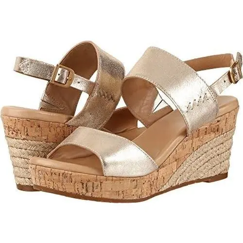 Ugg Women`s Elena Metallic Wedge Sandal Gold by UGG