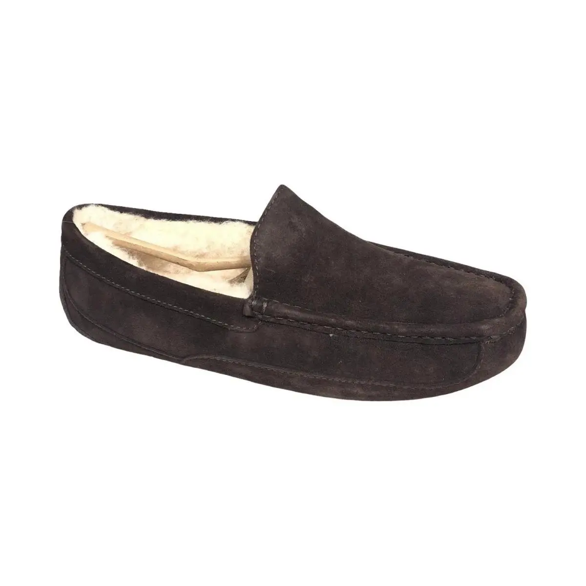 Ugg Men`s Ascot Slippers Shoes Sheepskin Suede Espresso Size 13 by UGG