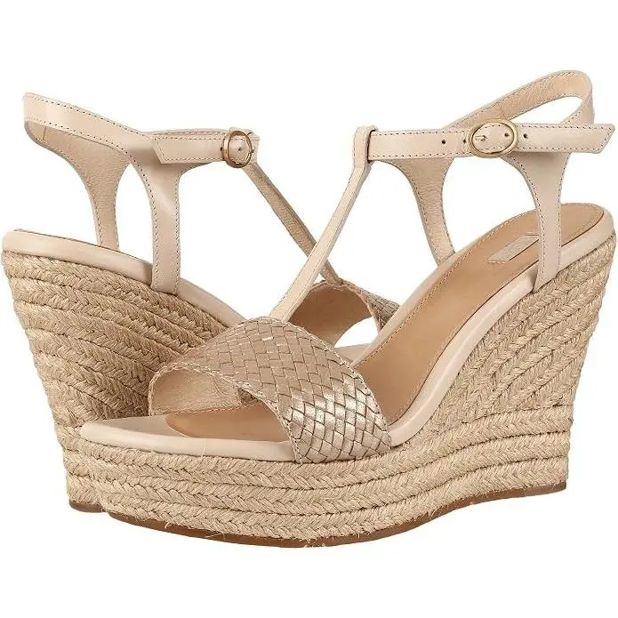 Ugg Women`s Fitchie II Wedge Sandal Soft Gold GOLD by UGG