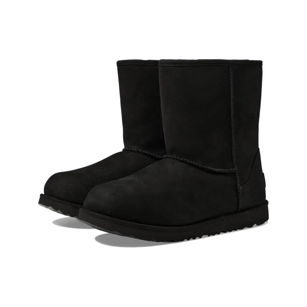 Ugg D4674 Kids Girls Black Classic Short II Waterproof Boots Size 13 M