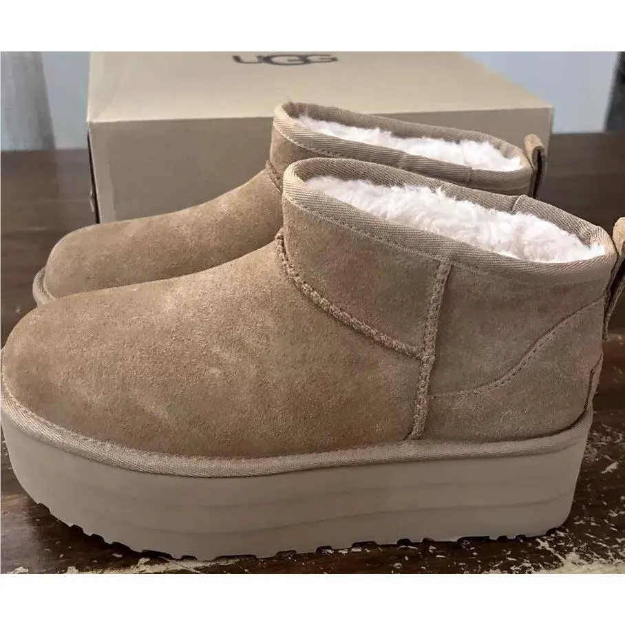 UGG shoes - UGG Classic Ultra Mini Platform 1135092 - Chestnut 7