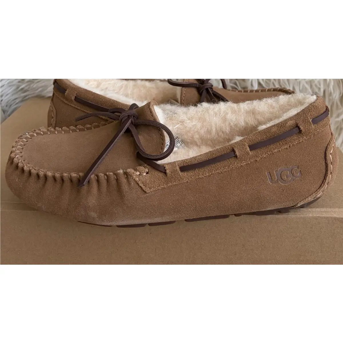 Ugg Women`s Dakota Chestnut Suede Slippers House Shoes Size 6 by UGG