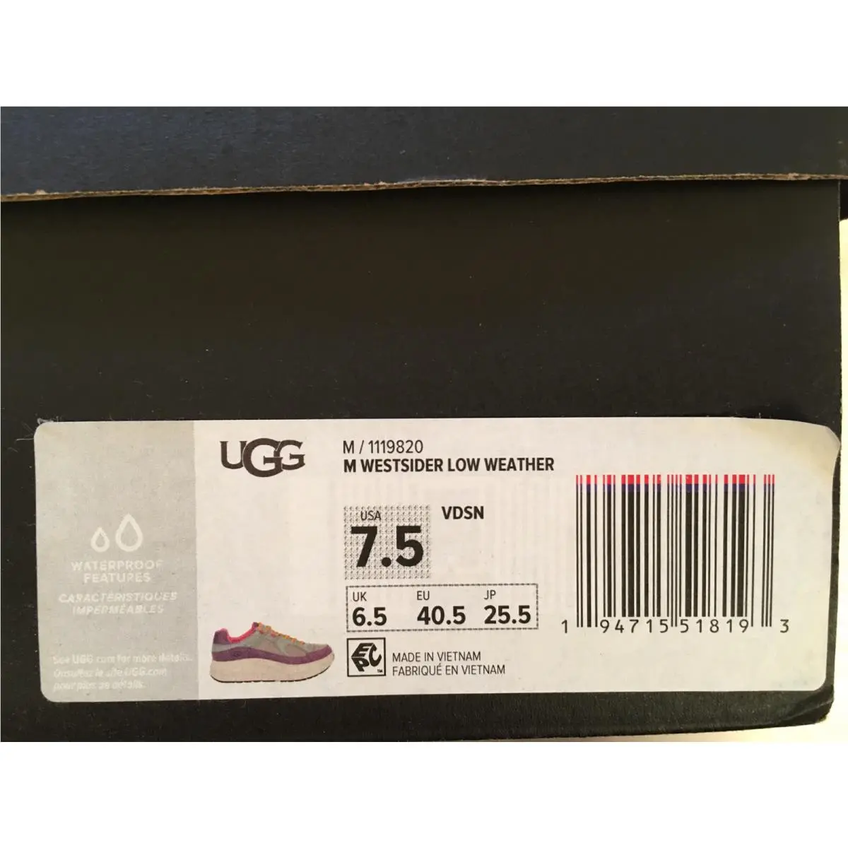 UGG shoes - UGG Westsider Low Weather - Westsider Low Weather - Violet, Desert Sage 7