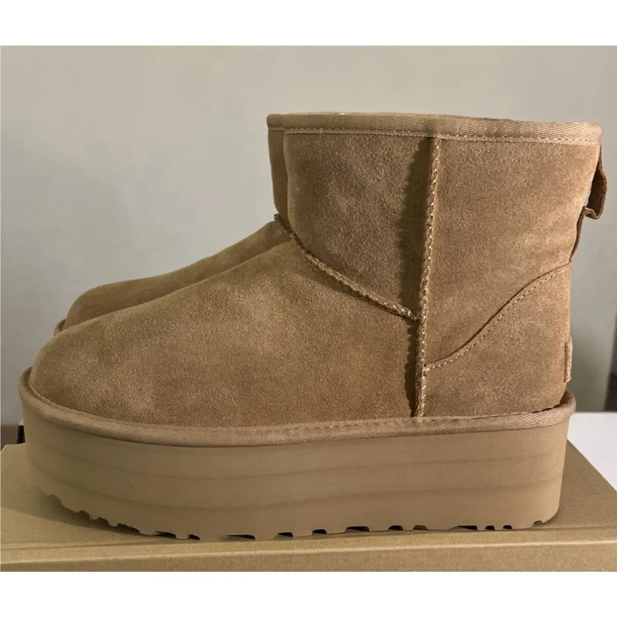 UGG shoes - UGG Classic Mini Platform 1134991 - Chestnut 10