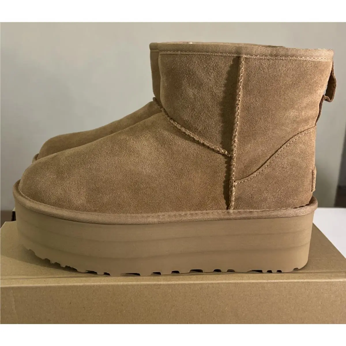 UGG shoes - UGG Classic Mini Platform 1134991 - Chestnut 11