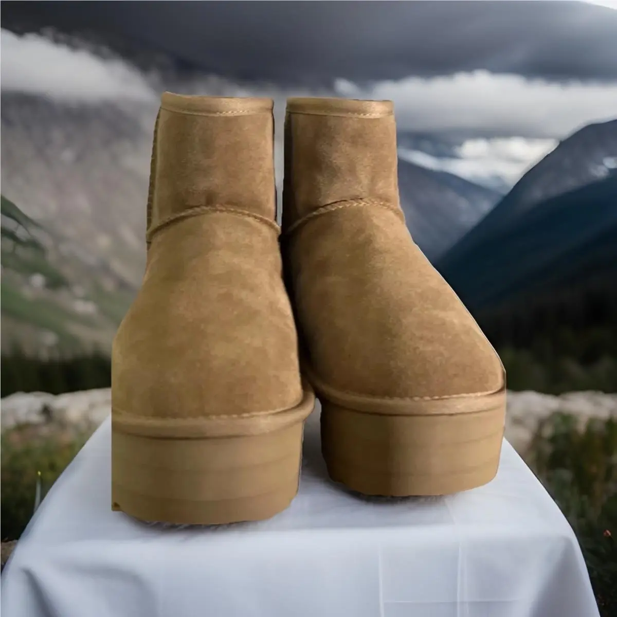 UGG shoes - UGG Classic Mini Platform 1134991 - Chestnut 2