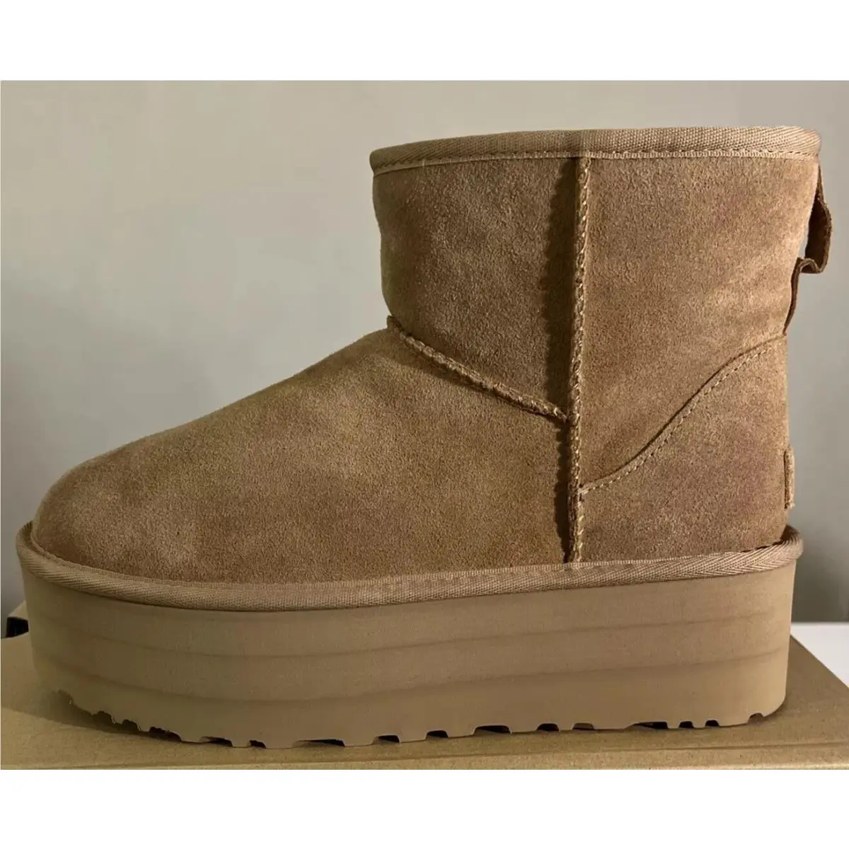 UGG shoes - UGG Classic Mini Platform 1134991 - Chestnut 5