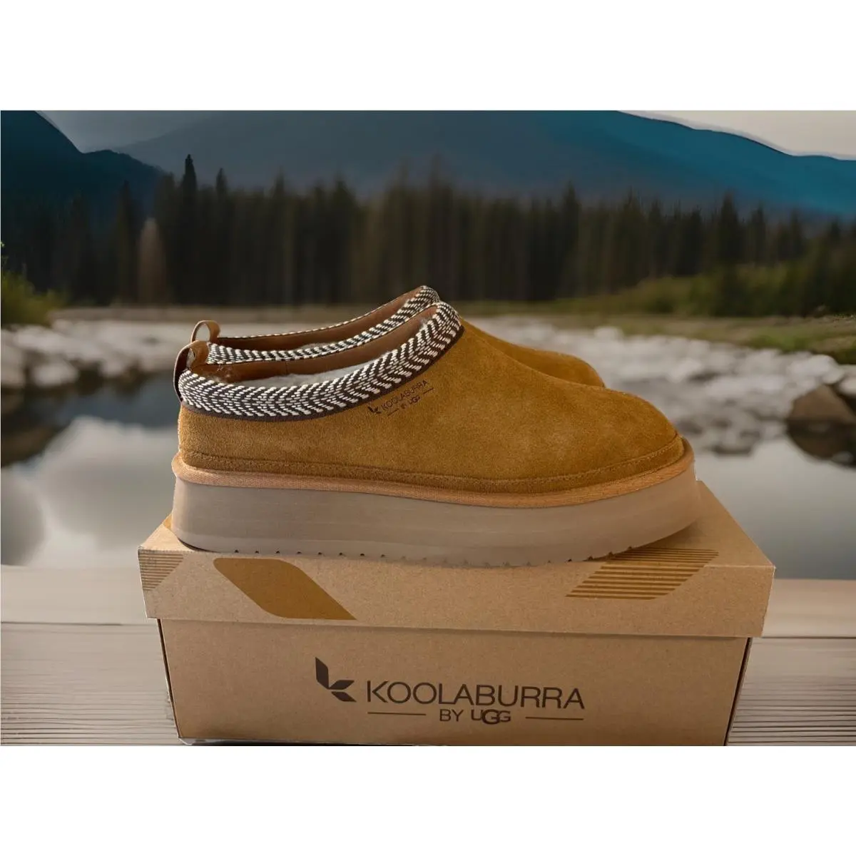 Koolaburra BY Ugg/ Burree Platform US Size 12 Woman’s Slippers Chestnut 1159750 by UGG